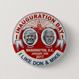 Trump Pence Retro-stil Inaugurationsdags-souvenir Knapp