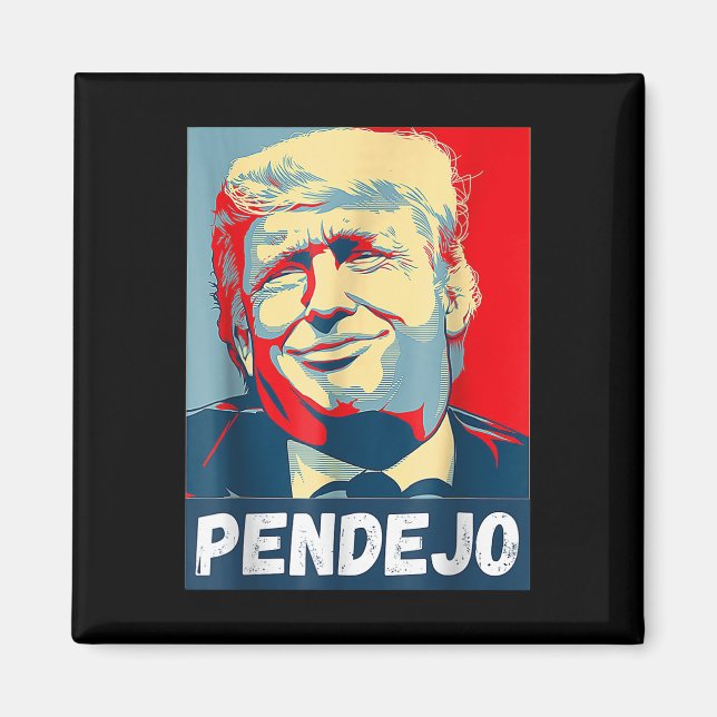 Trump Pendejo Inte min president Impeach Tee Magnet (Framsidan)
