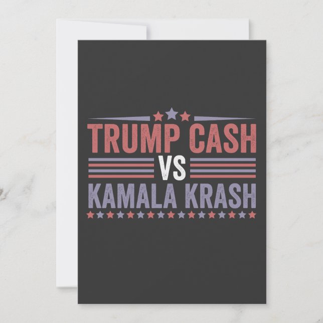 Trump Pengarar Vs Kamala Krash-val Inbjudningar (Framsida)