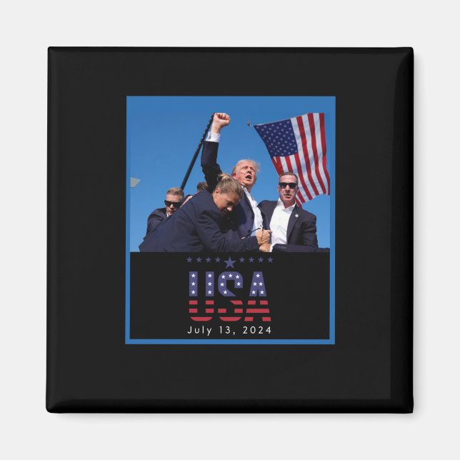 Trump Pennsylvania Rally Shooting 2024 Magnet (Framsidan)