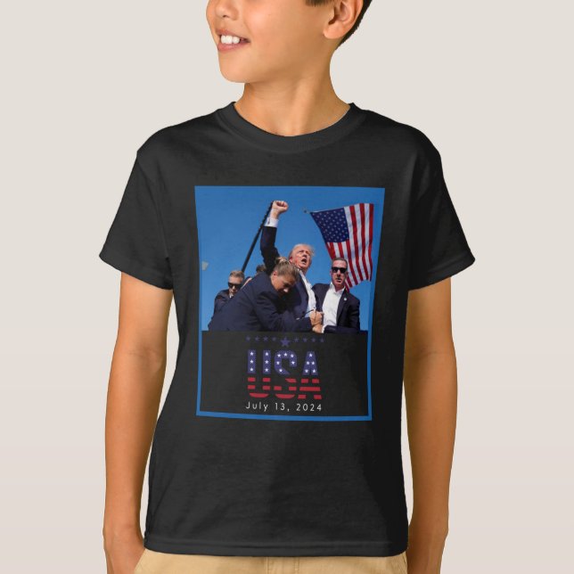 Trump Pennsylvania Rally Shooting 2024 T Shirt (Framsida)