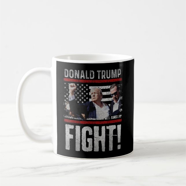 Trump Pennsylvania Trump 2024 Kämpa! Kaffemugg (Vänster)