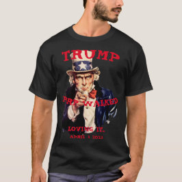 Trump Perp Gick 2023 Tisdag Farbror Sam T Shirt