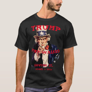 Trump Perp Gick 2023 Tisdag Farbror Sam T Shirt
