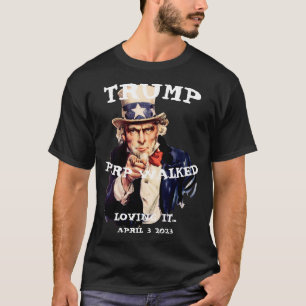 Trump Perp Gickade 2023 Tisdag Farbror Sam T Shirt