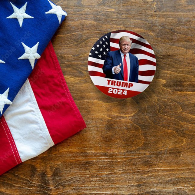 Trump Photo 2024 President VALButton Knapp (Skapare uppladdad)