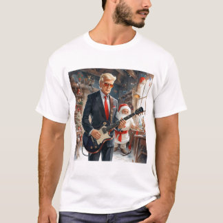 Trump Play Electric Guitar JULTOMTEN workshop T Shirt