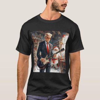 Trump Play Electric Guitar JULTOMTEN workshop T Shirt