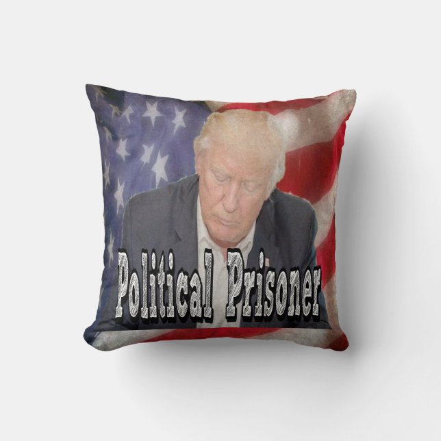 Trump Politisk fånge Kudde (Framsida)