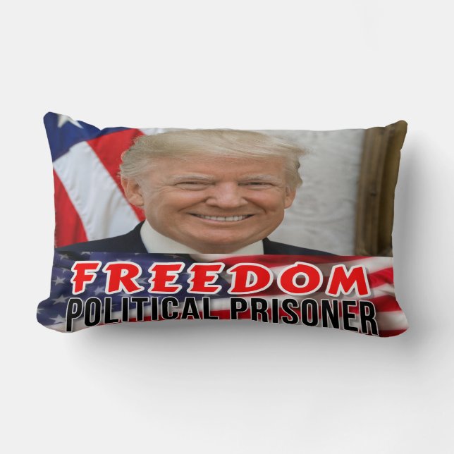 Trump Politisk fånge Lumbarkudde (Framsida)