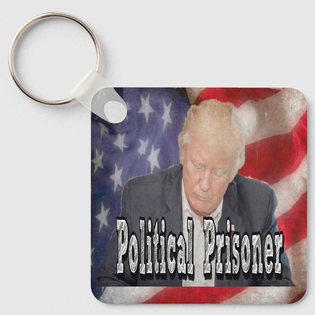 Trump Politisk fånge Nyckelring (Framsida)