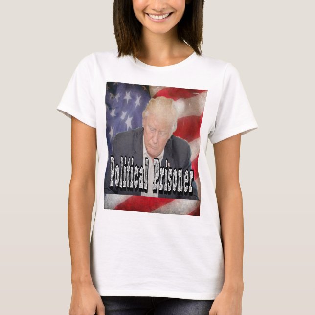 Trump Politisk fånge T Shirt (Framsida)