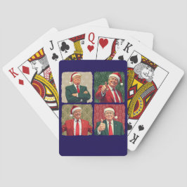 Trump Pop Art Christmas Playing Cards MAGA Casinokort
