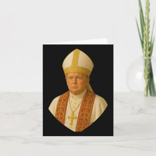 Trump Pope Graphic - Lustigt politiskt utkast Kort