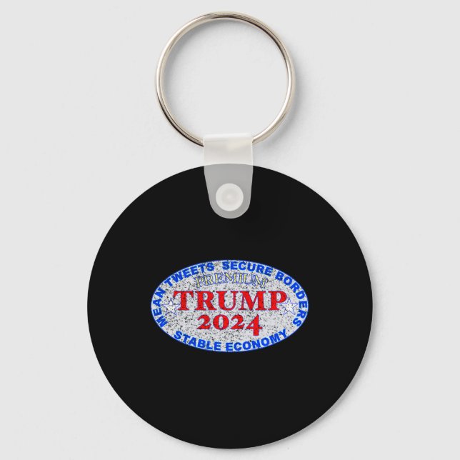 Trump Premium Label Nött  Nyckelring (Framsida)