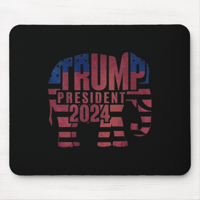 Trump President 2024 Elefant Republikan  Musmatta (Framsidan)