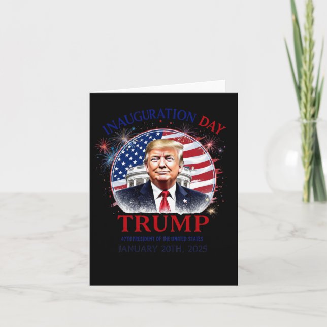 Trump President 47 Inviguration Day Kort (Framsida)