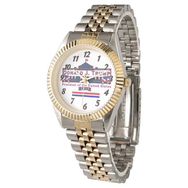 Trump President Red Blue Vintage Bracelet Watch Armbandsur (Vinklad)