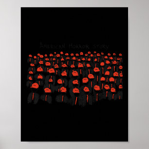 Trump President Usa Flag Halloween Skräckhistoria Poster