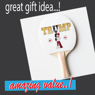 Trump Presidenten 💪 Guld Pingisracket