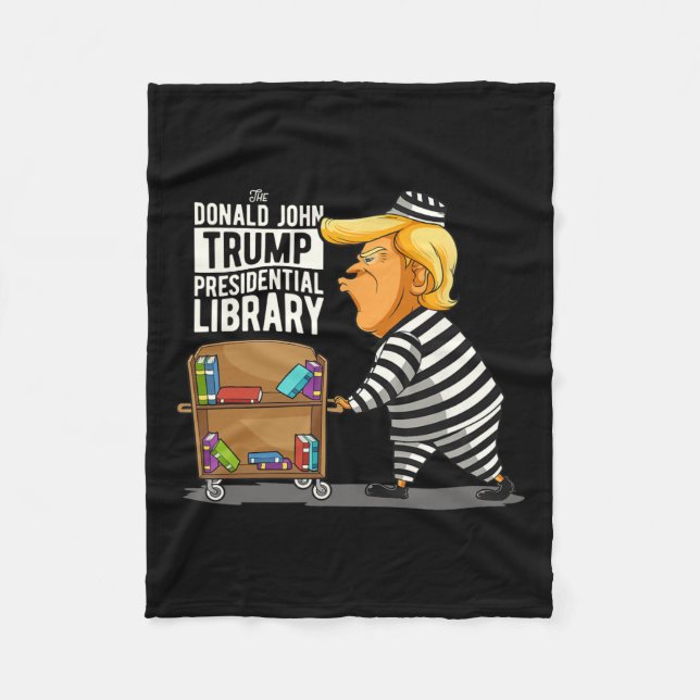 Trump Presidentens Bibliotek-fond-Trump Fleecefilt (Framsidan)