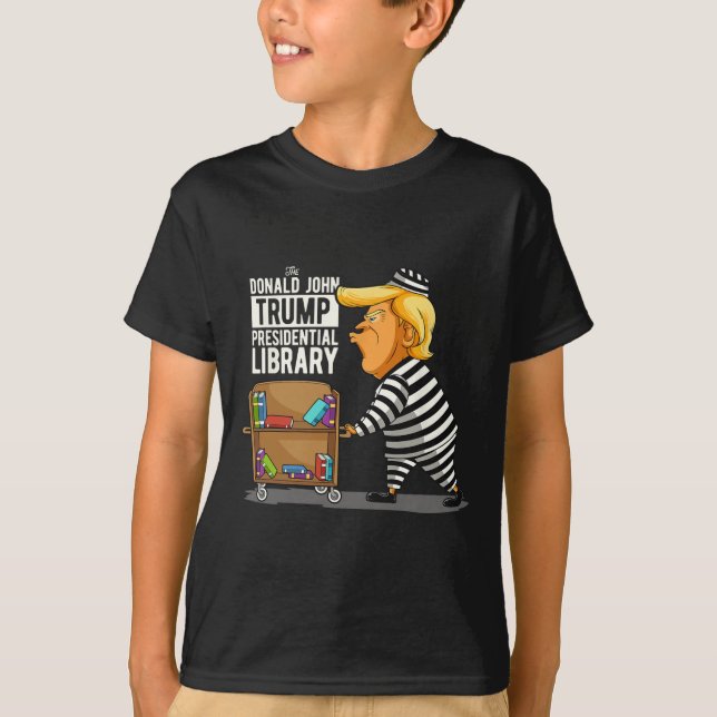 Trump Presidentens Bibliotek-fond-Trump T Shirt (Framsida)