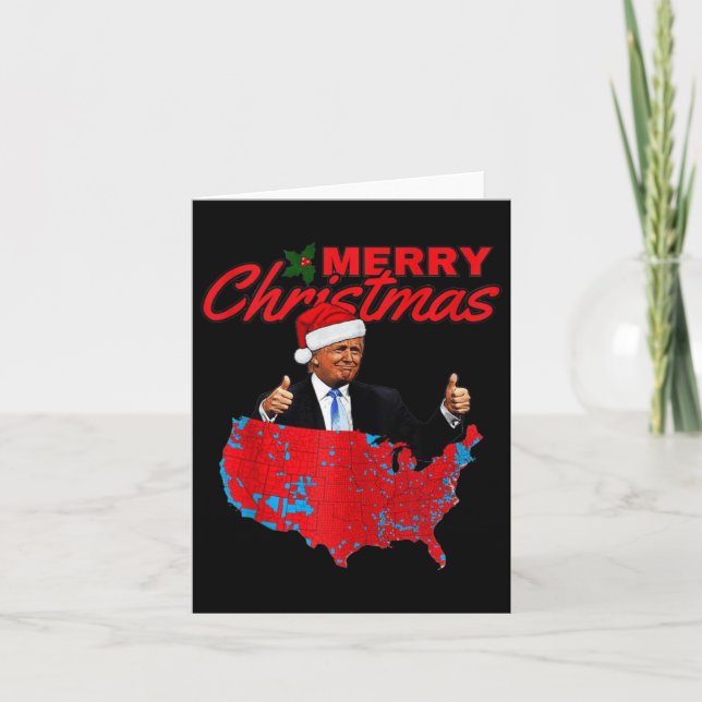 Trump Presidentval resultat karta Roligt Chr Kort (Framsida)