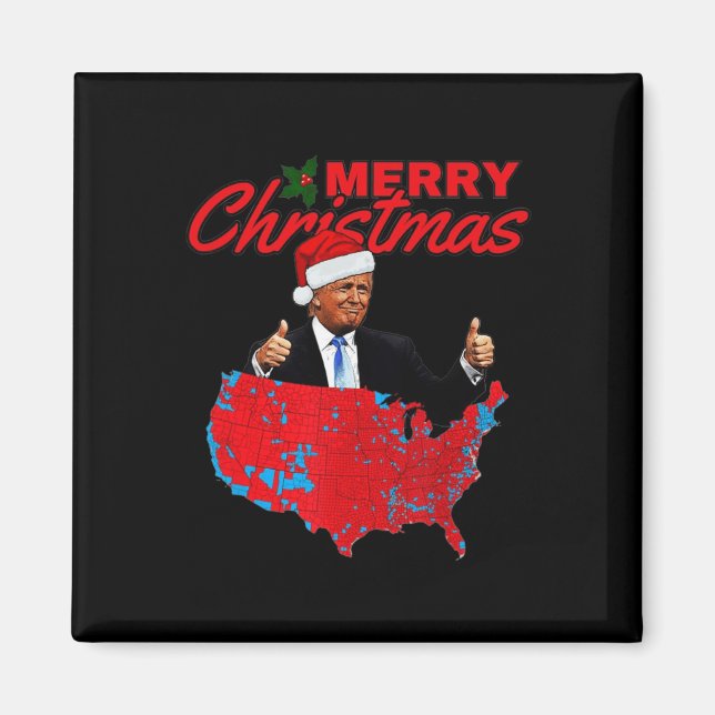 Trump Presidentvalresultat Karta Funny Chri Magnet (Framsidan)