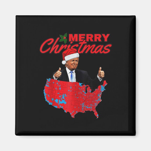 Trump Presidentvalresultat Karta Funny Chri Magnet (Framsidan)