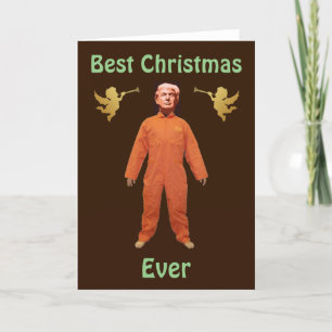 Trump Prisoner Greeting Card Tack Kort