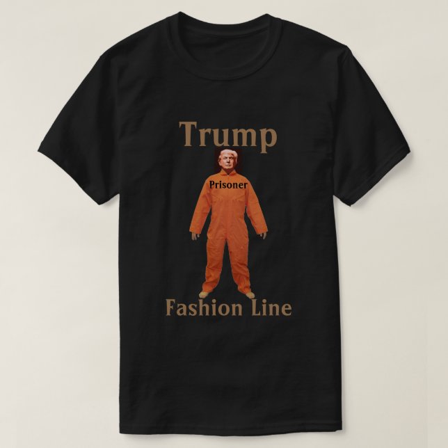 Trump Prisoner Mode Line T-Shirt (Design framsida)