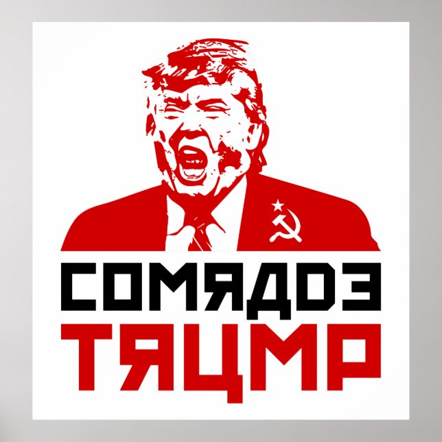 Trump Protest Poster 2017: "COMRADE TRUMP" (Framsidan)