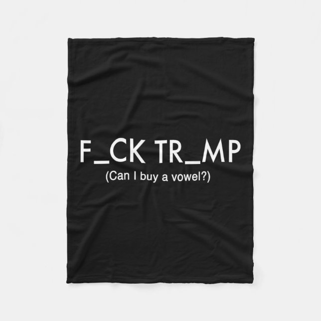 Trump Protest T Shirt Fleecefilt (Framsidan)