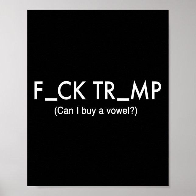 Trump Protest T Shirt Poster (Framsidan)