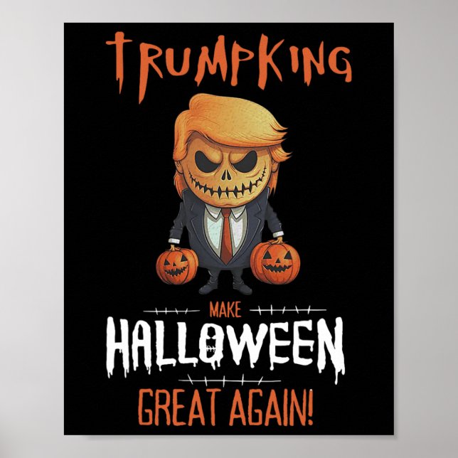 Trump Pumpa Gör Halloween Större Igen  Poster (Framsidan)