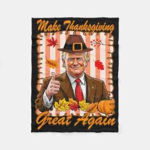 Trump Pumpa Roligt Gör Thanksgiving Stort Igen Fleecefilt