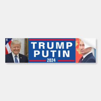 TRUMP/PUTIN 2024 Bumper Sticker Bildekal