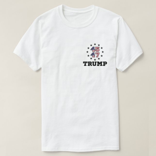 Trump QR-kod, 45/47 Trump YMCA dance QR Code T Shirt (Design framsida)
