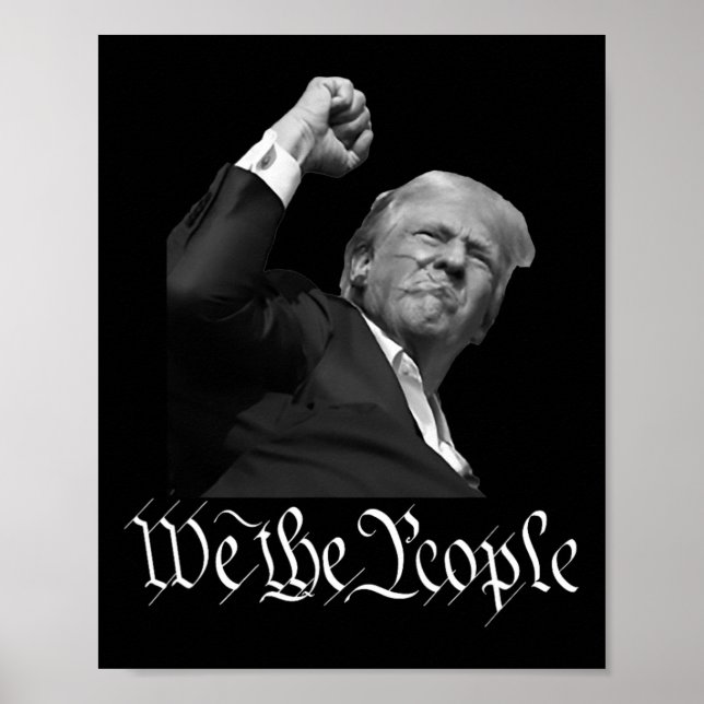 Trump Raising Fist we People Poster (Framsidan)