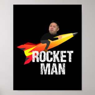 Trump Raketman Kim Jong Un Nordkorea Roligt Poster