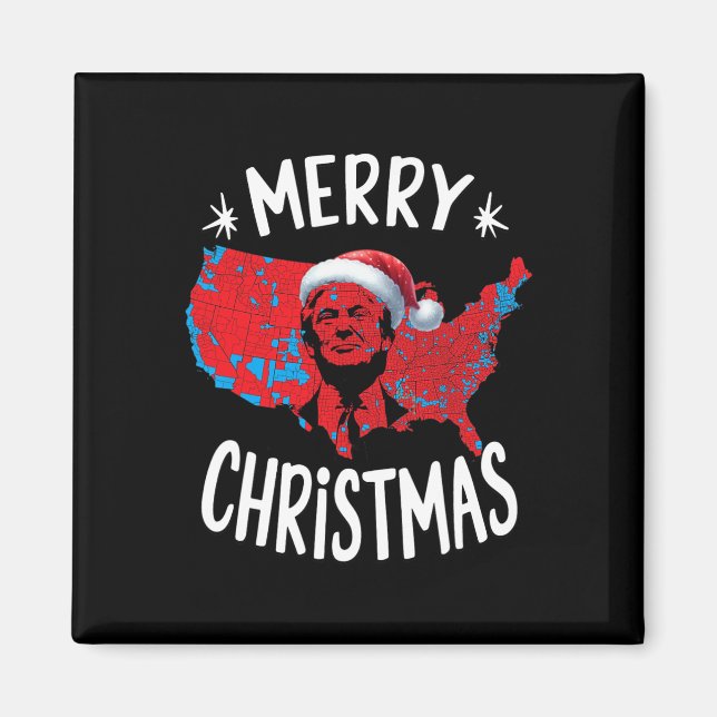 Trump Red Election Karta God jul Trump Winne Magnet (Framsidan)