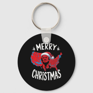 Trump Red Election Karta God jul Trump Winne Nyckelring