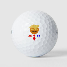 Trump: Red Tie-Smiling Ansikte 45/47