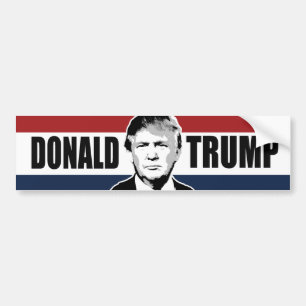 Trump Red White och Blue Bumper -.png Bildekal