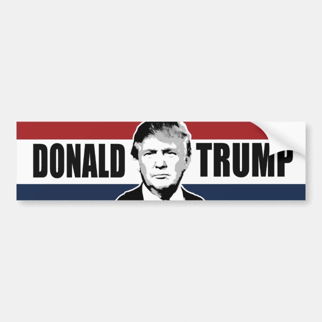 Trump Red White och Blue Bumper -.png Bildekal (Framsidan)