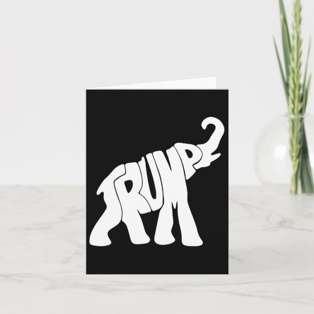 Trump Republican Elephant Trump Supporter Presiden Kort (Framsida)