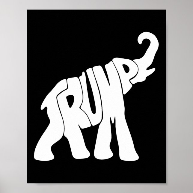 Trump Republican Elephant Trump Supporter Presiden Poster (Framsidan)