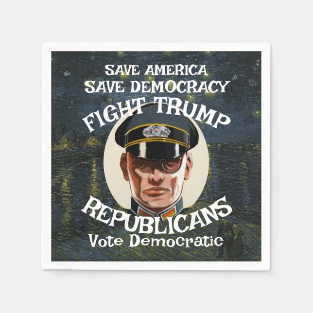 Trump Republican Party Grad Pension Bröllop WH Pappersservett (Framsidan)