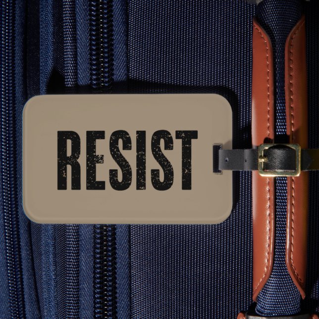 Trump ResistTrump Protest Anti Public Protest Bagagebricka (Framsida Insitu 4)