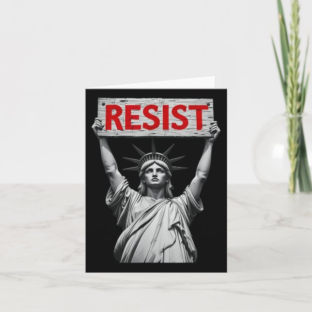 Trump ResistTrump Protest Anti Public Protest Kort (Framsida)
